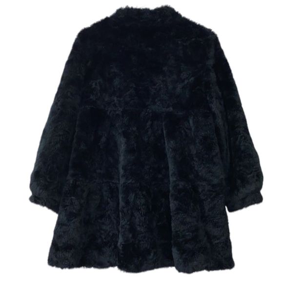 Anthropologie Elevenses Faux Fur Oversized Swing Coat(Size 6) - Picture 3 of 7